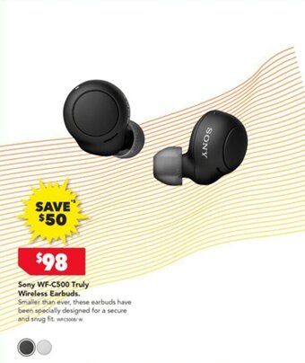 Harvey Norman Sony WF-C500 Truly Wireless Earbuds. offer