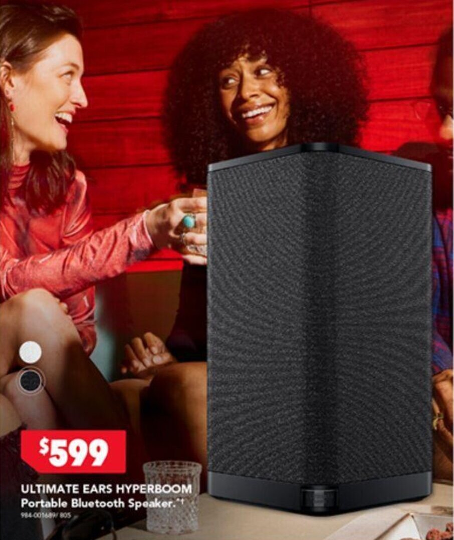 ULTIMATE EARS HYPERBOOM Portable Bluetooth Speaker.** offer at Harvey
