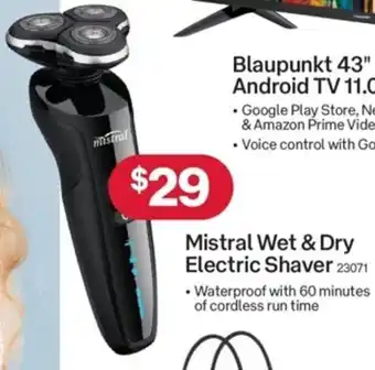 Australia Post Mistral Wet & Dry Electric Shaver offer