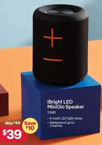 Australia Post iBright LED MiniGlo Speaker offer