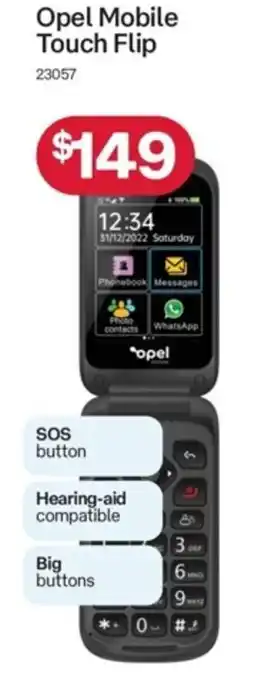 Australia Post Opel Mobile Touch Flip offer