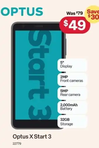 Australia Post Optus X Start 3 offer