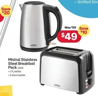 Australia Post Mistral Stainless Steel Breakfast Pack 25256 offer