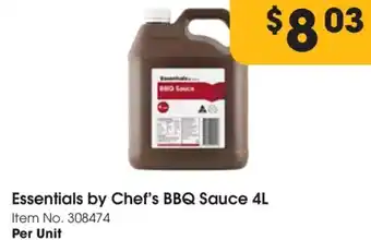 Campbells Wholesale Essentials by Chef's BBQ Sauce 4L Item No. 308474 offer