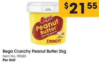 Campbells Wholesale Bega Crunchy Peanut Butter 2kg Item No. 99685 offer