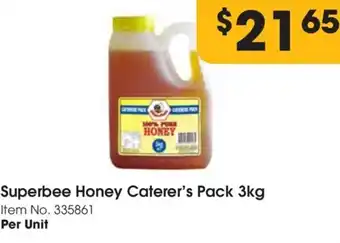 Superbee Honey Caterer's Pack 3kg Item No. 335861