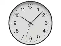 Officeworks Degree Subway 25cm Clock Black offer
