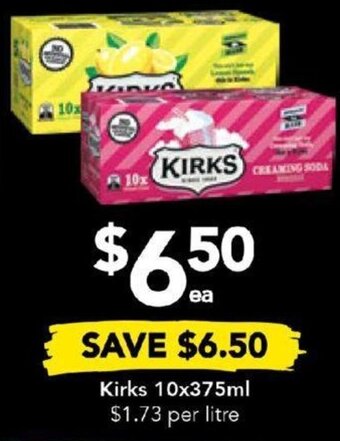 Drakes Kirks 10x375ml offer