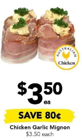 Chicken Garlic Mignon
