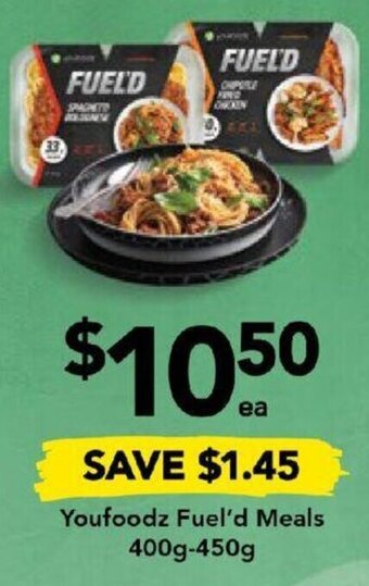 Drakes Youfoodz Fuel'd Meals 400g-450g offer