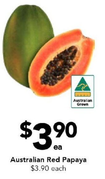 Drakes Australian Red Papaya offer