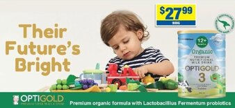 My Chemist OptiGold Organic Toddler Milk Drink 900g offer
