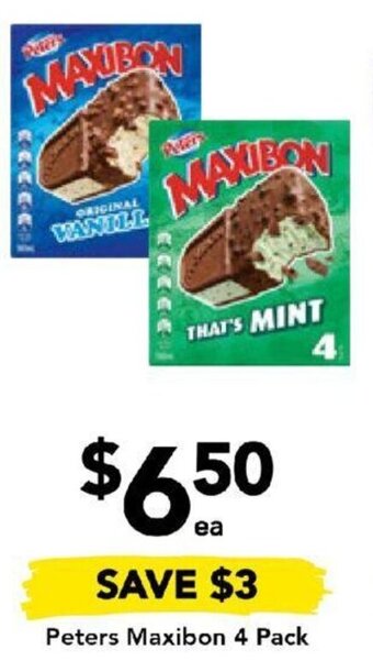 Drakes Peters Maxibon 4 Pack offer