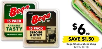 Drakes Bega Cheese Slices 250g offer