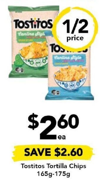 Drakes Tostitos Tortilla Chips 165g-175g offer
