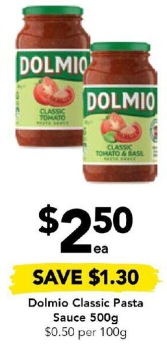 Drakes Dolmio Classic Pasta Sauce 500g offer