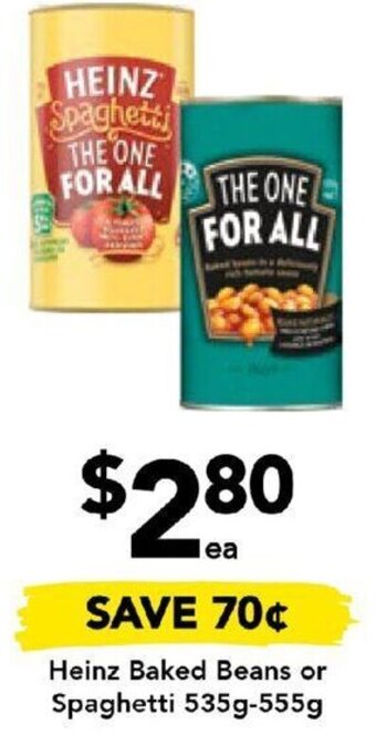 Drakes Heinz Baked Beans or Spaghetti 535g-555g offer