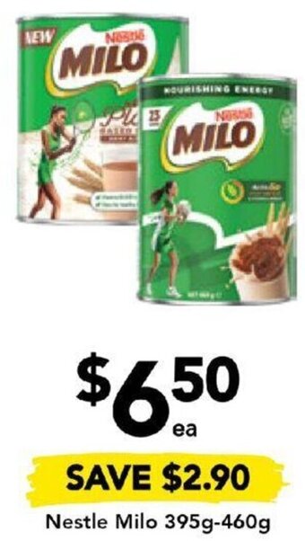 Drakes Nestle Milo 395g-460g offer