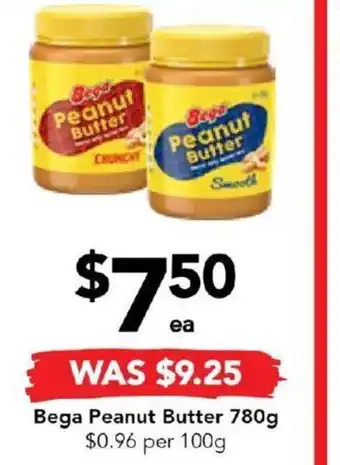 Drakes Bega Peanut Butter 780g offer