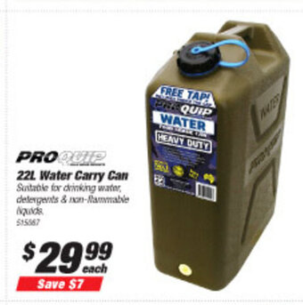 Proquip 22L Water Carry Can