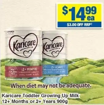 Karicare Toddler Growing Up Milk 900g