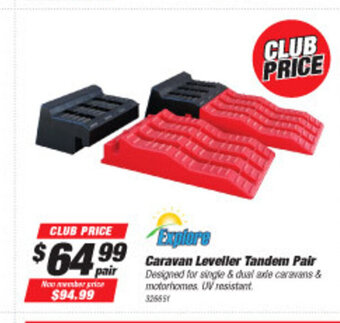 SuperCheap Auto Explore Caravan Leveller Tandem Pair offer