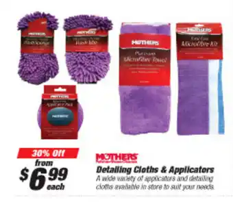 SuperCheap Auto Mothers Detailing Cloths & Applicators offer