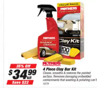 SuperCheap Auto Mothers 4 Piece Clay Bar Kit offer