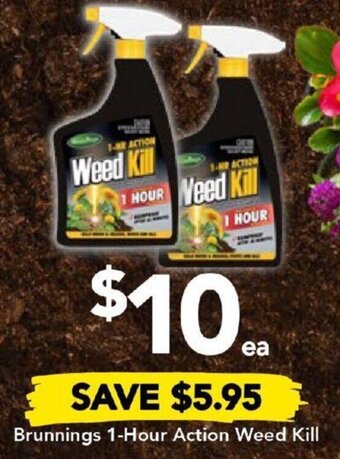 Drakes Brunnings 1-Hour Action Weed Kill offer