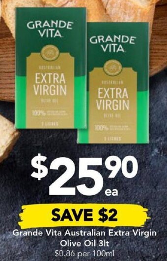 Drakes Grande Vita Australian Extra Virgin Olive Oil 3lt offer