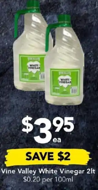 Drakes Vine Valley White Vinegar 2lt offer