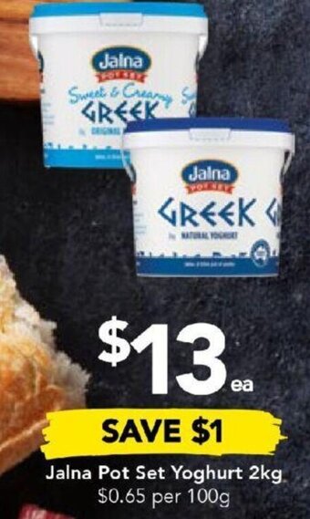 Drakes Jalna Pot Set Yoghurt 2kg. offer