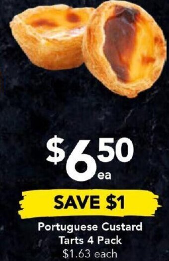 Drakes Portuguese Custard Tarts 4 Pack offer