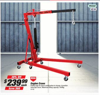 SuperCheap Auto SCA Engine Crane offer