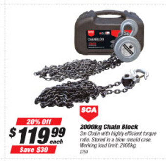 SuperCheap Auto SCA 2000kg Chain Block offer