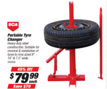 SuperCheap Auto SCA Portable Tyre Changer offer