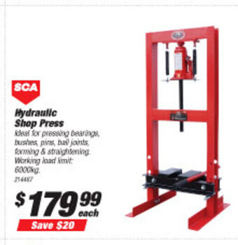SuperCheap Auto SCA Hydraulic Shop Press offer