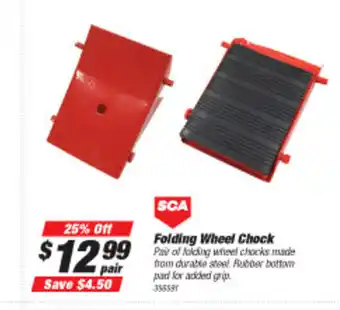 SuperCheap Auto SCA Folding Wheel Chock offer