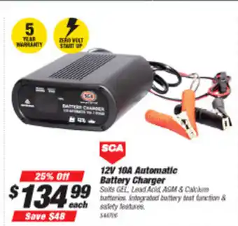 SuperCheap Auto SCA 12V 10A Automatic Battery Charger offer