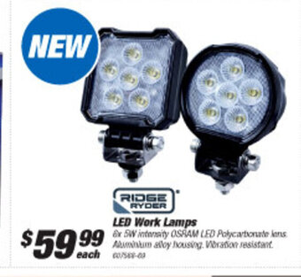 SuperCheap Auto Ridge Ryder LED Work Lamps offer