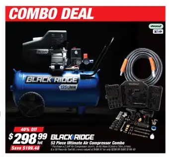 SuperCheap Auto Black Ridge 52 Piece Ultimate Air Compressor Combo offer