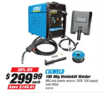SuperCheap Auto CIGWELD 100 Mig Weldskill Welder offer