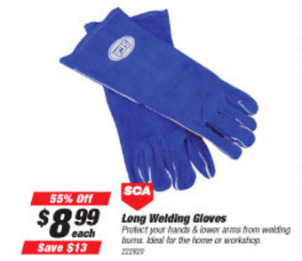 SuperCheap Auto SCA Long Welding Gloves offer