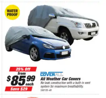 SuperCheap Auto CoverALL All Weather Car Covers offer
