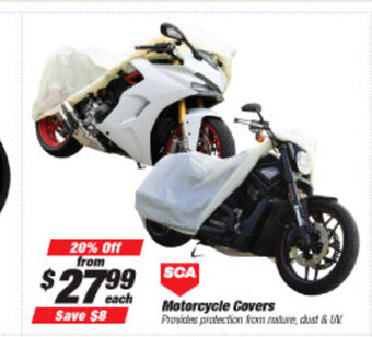 SuperCheap Auto SCA Motorcycle Covers offer