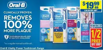 My Chemist Oral-B Vitality Power Toothbrush Range offer