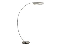 LivingStyles Manos Metal Arc Floor Lamp, Nickel offer