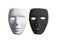 The Party People Shop Mask - Black, White, & Silver Assorted offer