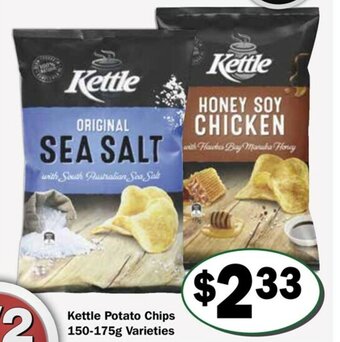 Kettle Potato Chips 150-175g