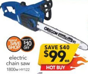 Cheap as Chips Electric Chain Saw 1800W offer